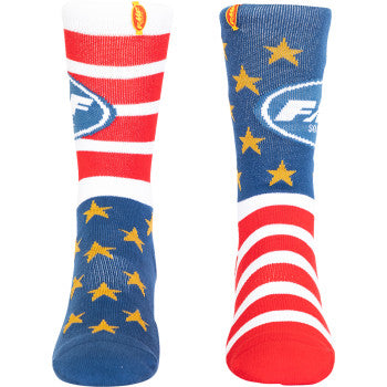 FMF FMF Flagged Socks - White - One Size FA24194903