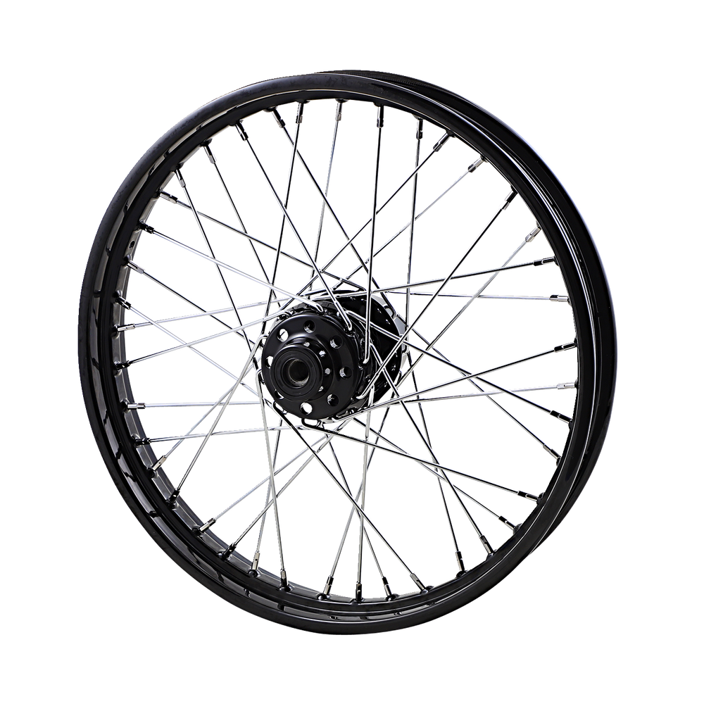 DRAG SPECIALTIES Front Wheel - Single/Dual Disc/No ABS - Black - 21"x2.50" 64311B