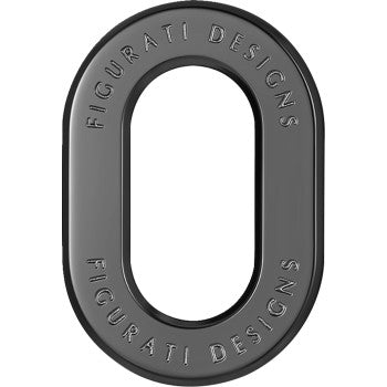 FIGURATI DESIGNS Antenna Ring - Left Rear Fender - Smooth - Black FD60-ANTRG-BK-LT