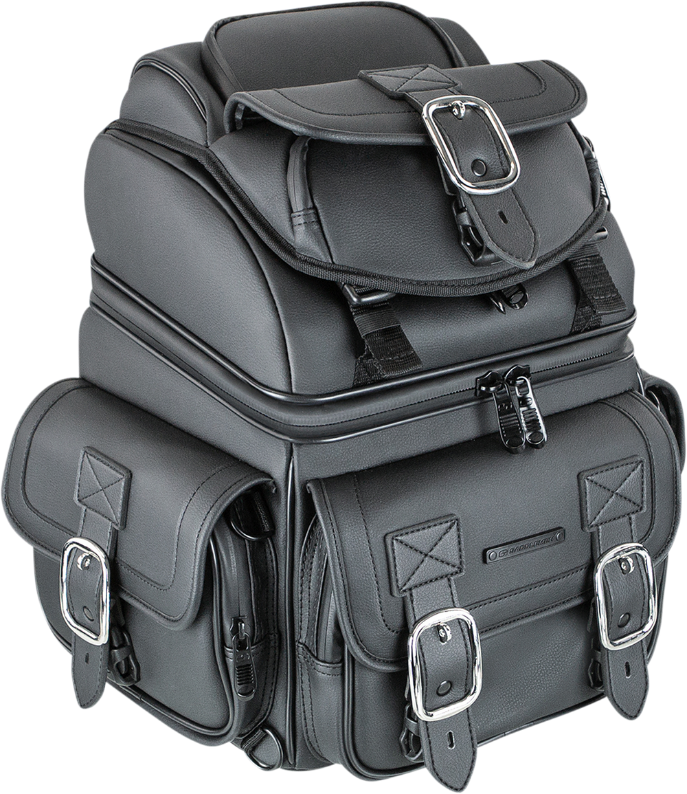 SADDLEMEN BR1800D Sissy Bar Bag - Black EX000971