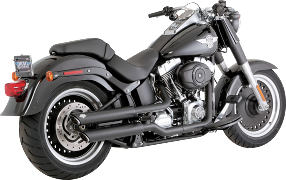 VANCE & HINES 3" Twin Slash Slip-On Mufflers - Black 46343
