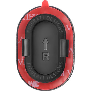 FIGURATI DESIGNS Antenna Cover - Right Rear Fender - Smooth - Black FD65-AC-BLK-RT