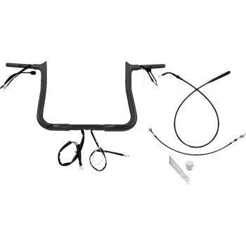 FAT BAGGERS 1-1/4" EZ Install Pointed Top Handlebar - 11" - Black Street Glide 2024 949011-B