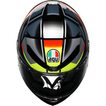 AGV K6 S Helmet - Erazer - Black/Red/Yellow Fluo - Large 2118395002-026-L