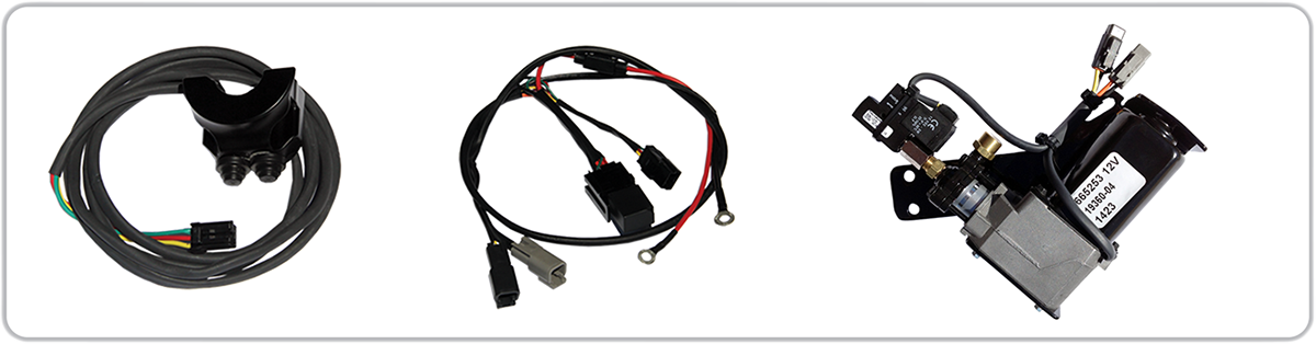 LEGEND SUSPENSION AIR-A Dyna Adjustable AIR Suspension - Black - FXD 1311-0106