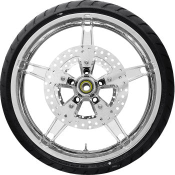 COASTAL MOTO Daytona Front Wheel - Chrome (21") | Rotor (11.8) | Dunlop AE Tire (130/60B21) PKG2-DAY213CH-ABST