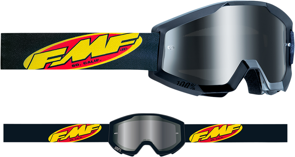 FMF PowerCore Goggles - Core - Black - Silver Mirror F-50051-00003 2601-3010