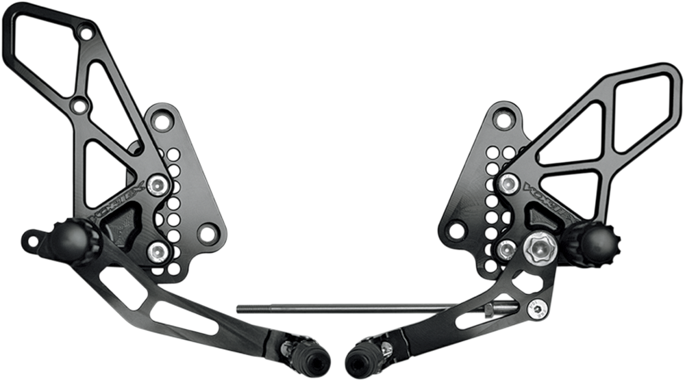 VORTEX V2 Rearset - Black GSX 1300 R Hayabusa 1999-2020  RS532K