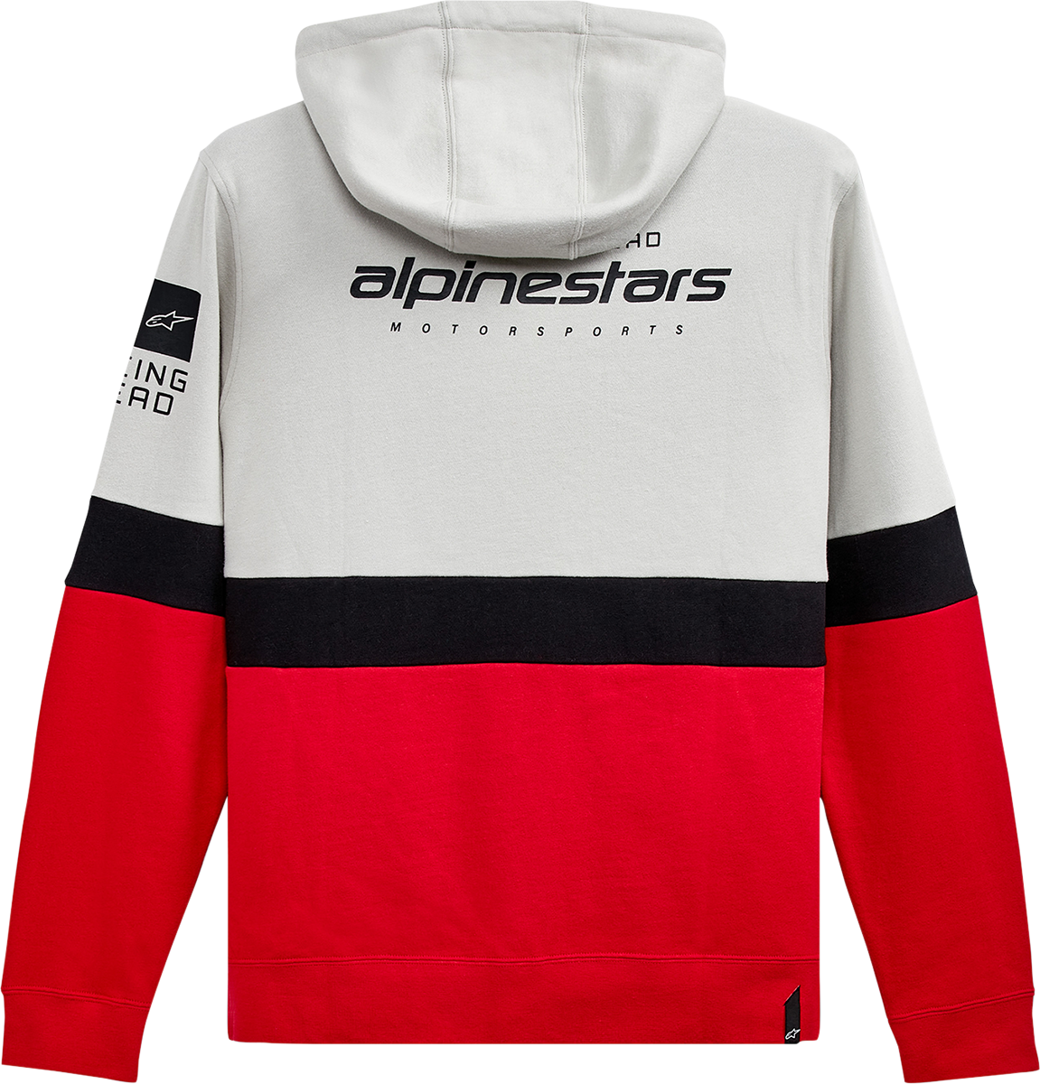 IN STOCK ALPINESTARS Position Zip Hoodie - Silver/Black/Red - XL 1212530221096XL