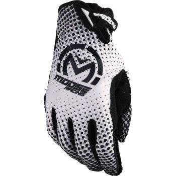 MOOSE RACING SX1™ Gloves - White/Black - Medium 3330-8043