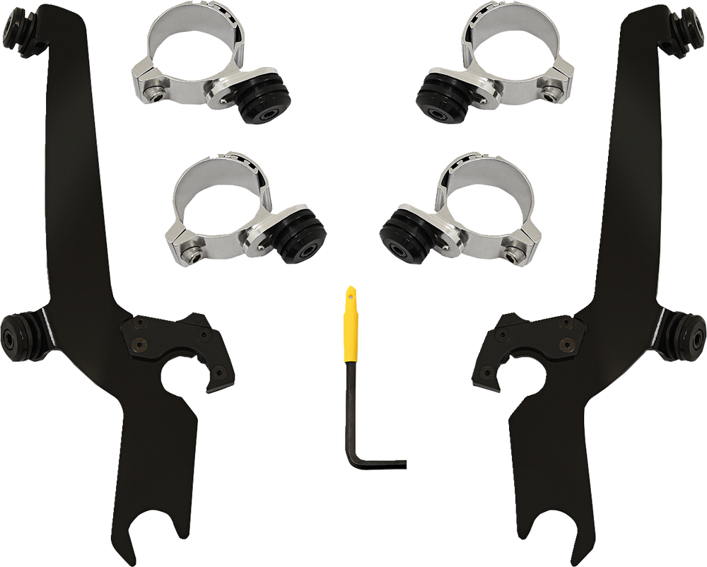 MEMPHIS SHADES Sportshield Mounting Kit - Black - Honda MEB2069