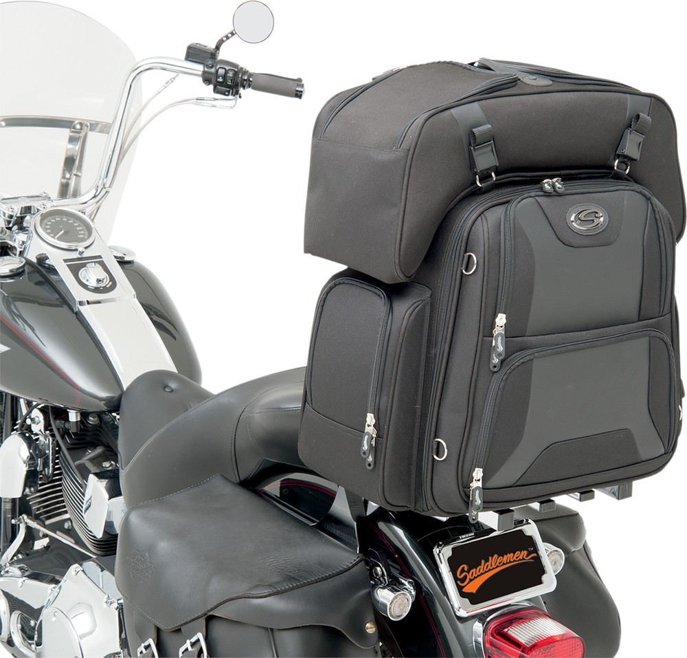 SADDLEMEN FTB3600 Sport Sissy Bar and Combo Bag EX000698