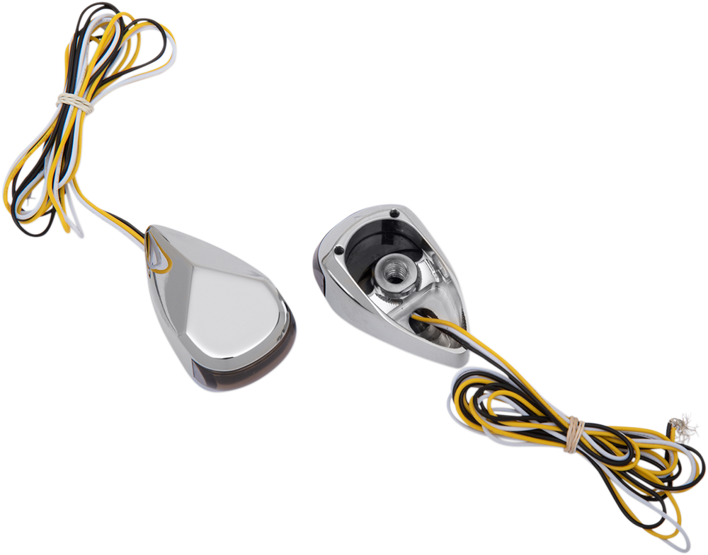 ALLOY ART LED Driving/Turn Signal Light - Chrome - Smoke Lens MRL-4C