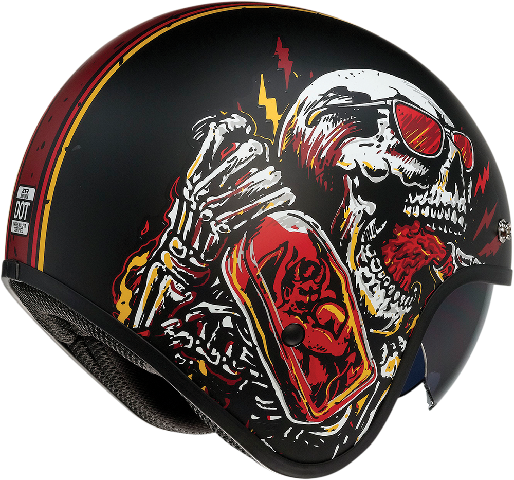 Z1R Saturn Helmet - Devil Made Me - Black/Red - XS 0104-2816