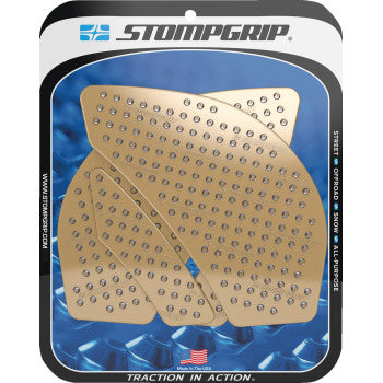 STOMPGRIP Traction Pad Tank Grips - Volcano - Clear - Ninja ZX-6R 55-10-0037C