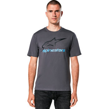 ALPINESTARS Always 2.0 CSF T-Shirt - Charcoal/Black/Blue - Large 1214-73106-1818-L