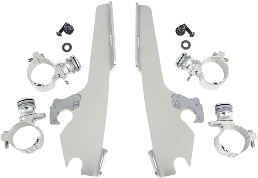 MEMPHIS SHADES Batwing Trigger Lock Mounting Kit - VT 750 Phantom - Polished MEK1956
