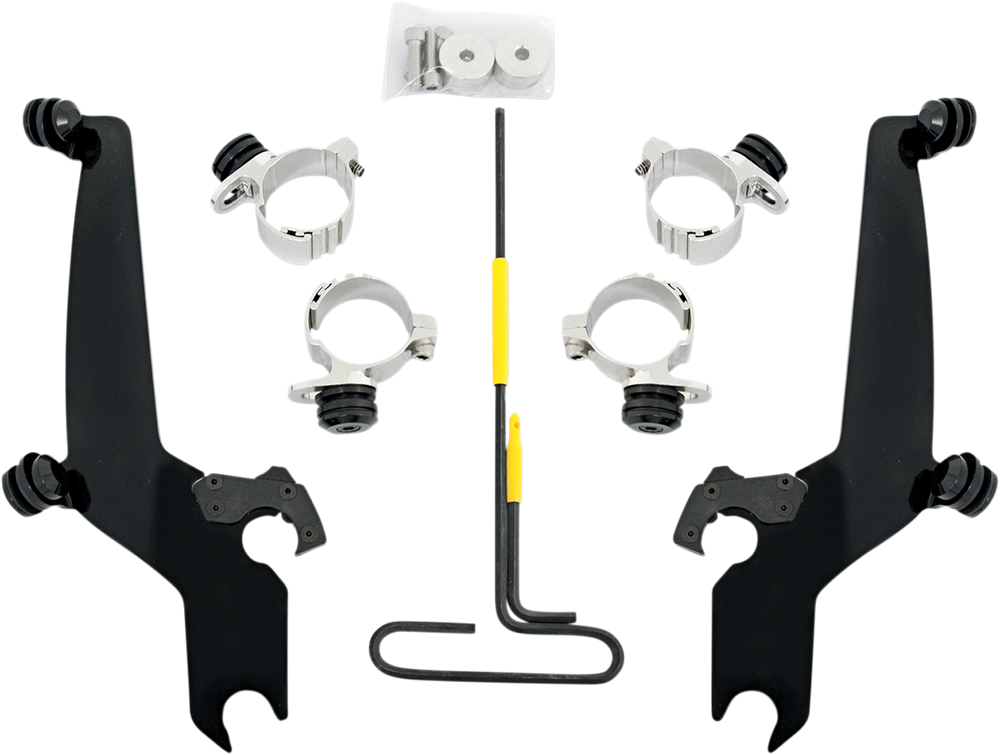 MEMPHIS SHADES Trigger Lock Sportshield Mounting Kit - Narrow - Black MEB8917