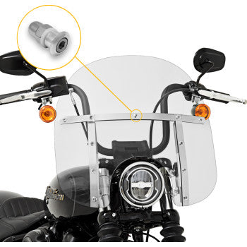 MEMPHIS SHADES Screw Nut Assembly - Fats Slim - Polished MSC1012