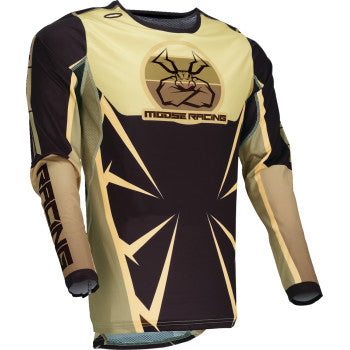 MOOSE RACING Agroid Jersey - Brown/Black - Large 2910-8147