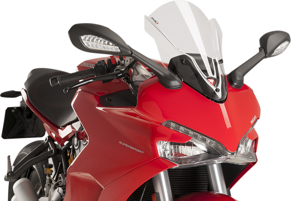 PUIG HI-TECH PARTS Race Windscreen - Clear - Tour - Ducati 9434W