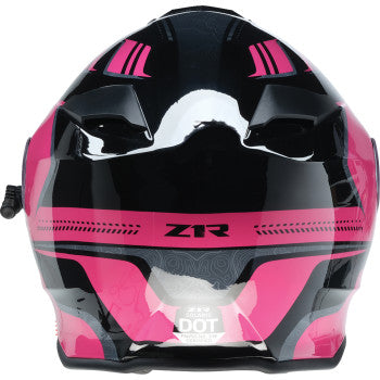 Z1R Solaris 2.0 Helmet - First Tracks - Electric - Dual Pane - Black/Pink - Large 0120-0846