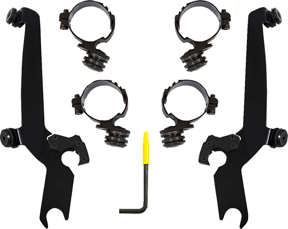 MEMPHIS SHADES Sportshield Mounting Kit - Black - Honda MEB2066