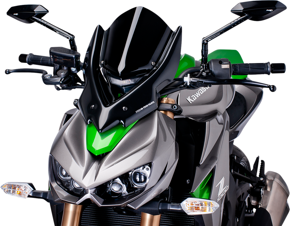 PUIG HI-TECH PARTS New Generation Windscreen - Black - Z1000 7514N