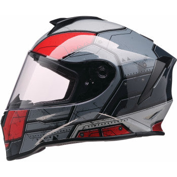 Z1R Youth Warrant 2.0 Helmet - Sentinel - Black/Red - Large 0102-0291
