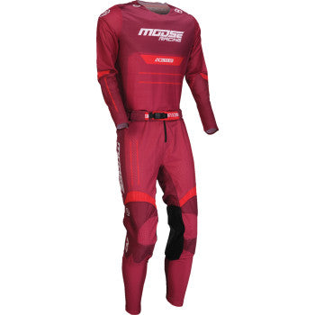 MOOSE OFFROAD Alpha One Jersey - Burgundy/White - 2XL 2910-8315