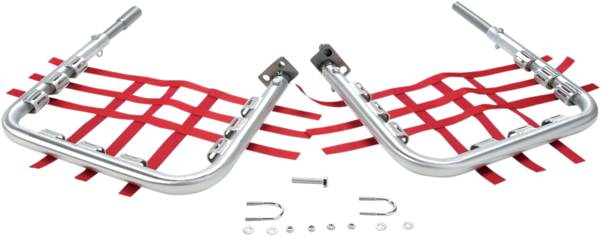 DG PERFORMANCE Nerf Bars - TRX250X - Natural/Red 60-2110