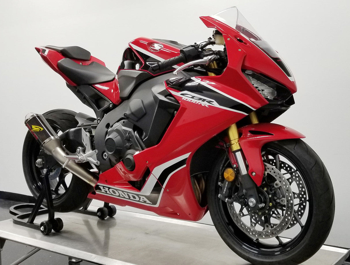 Graves motorsports cat back slip-on exhaust carbon  CBR1000RR 17-25  EXH-17CB1-CBTC