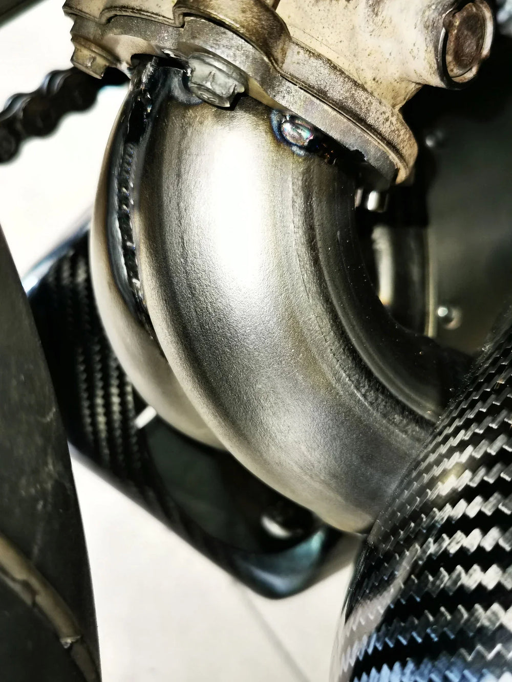 Vandemon Ducati Panigale 899, 1199, 1199R Titanium Muffler Low Mount Slip-On 2012-15  DUC899TIMUFBELA VA-121