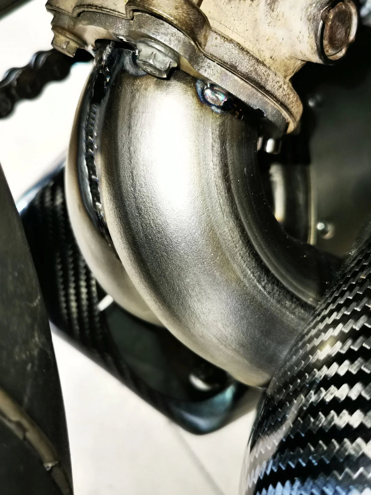 Vandemon Ducati Panigale 899, 1199, 1199R Titanium Muffler Low Mount Slip-On 2012-15  DUC899TIMUFBELA VA-121