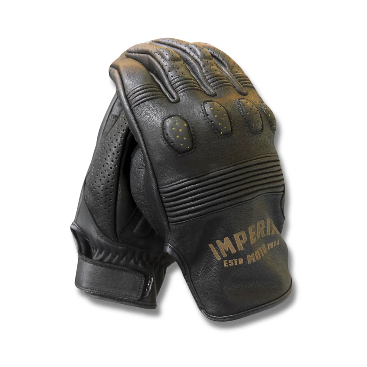 IN STOCK IMPERIAL MOTO Nightrider Gloves - BLACK - 2XL