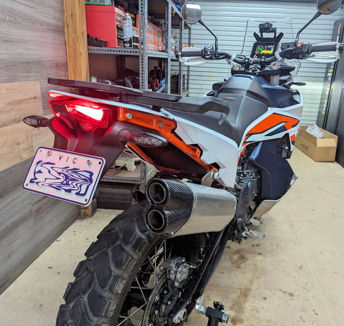 Vandemon  KTM 790 & 890 Adventure HUSQVARNA Norden 901 Titanium Slip-On & Link Pipe  KTM790ADTIMUFFB VA-57