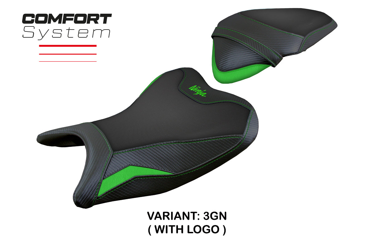 Tappezzeria Italia Kawasaki Ninja 400 2018-2023 Seat Cover Comfort in Green