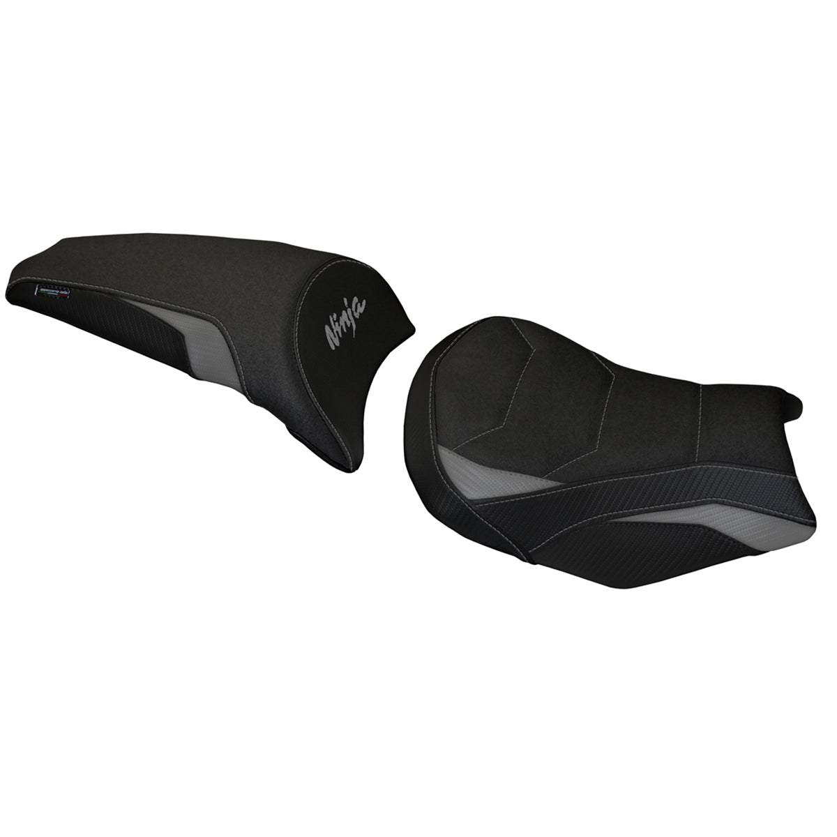 Tappezzeria Italia Kawasaki Ninja 650 Z650 2017-2025 Seat Cover Ultragrip in Grey and Black