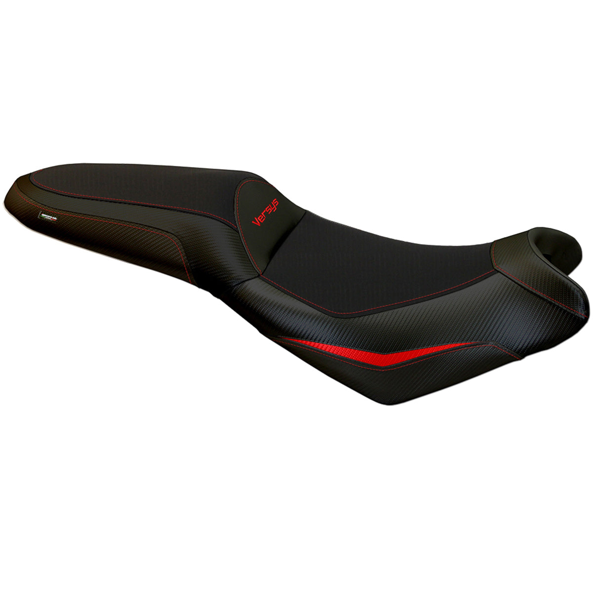 Tappezzeria Italia Kawasaki Versys 650 2007-2025 Seat Cover in Red and Black