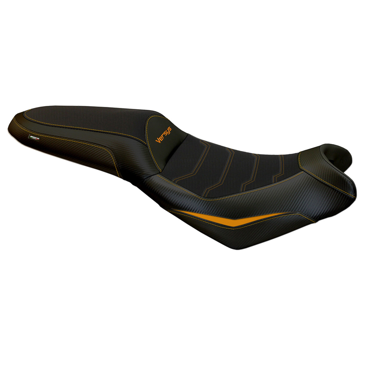 Tappezzeria Italia Kawasaki Versys 650 2007-2025 Seat Cover Comfort in Orange and Black