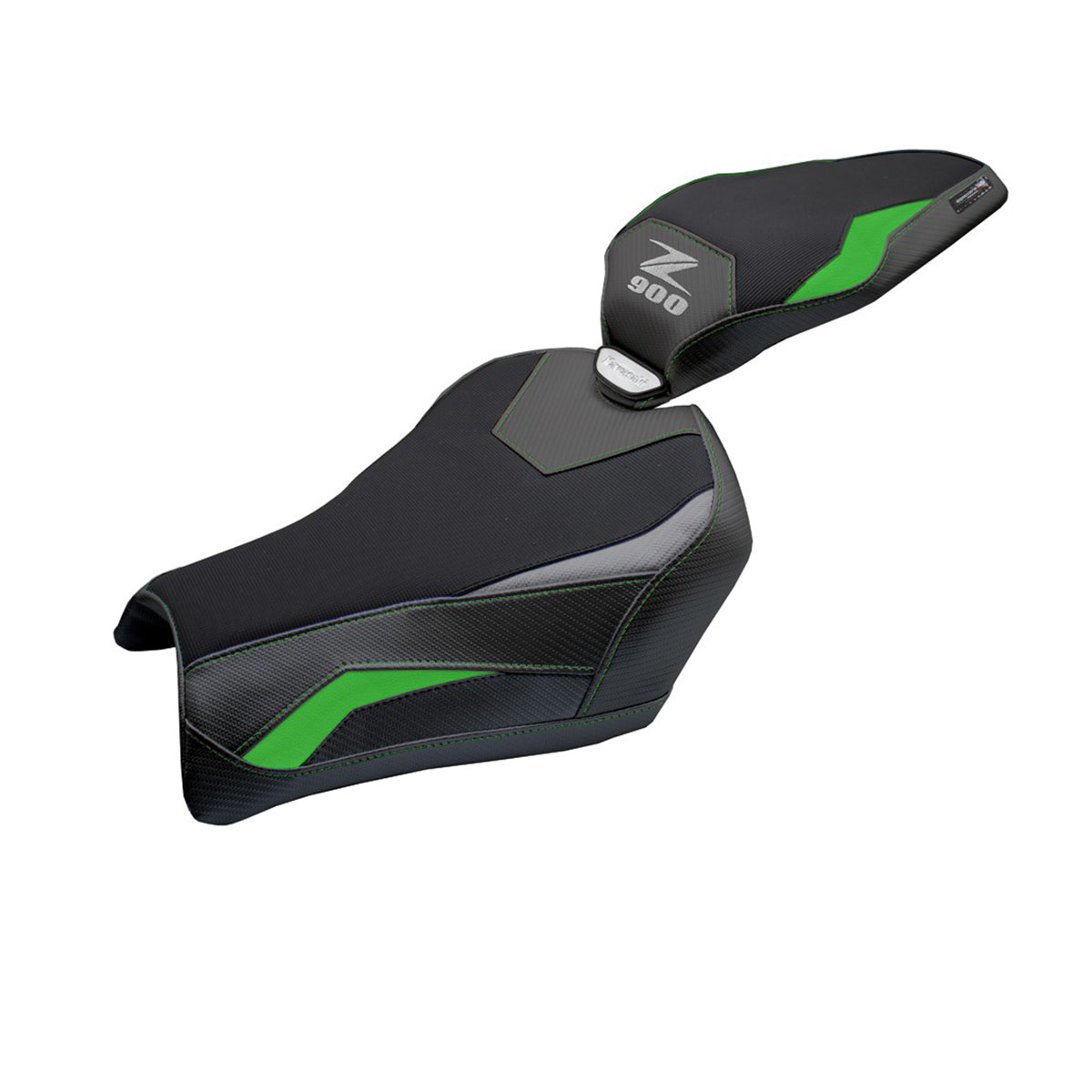 Tappezzeria Italia Kawasaki Z900 2025 Seat Cover Green Grey Black