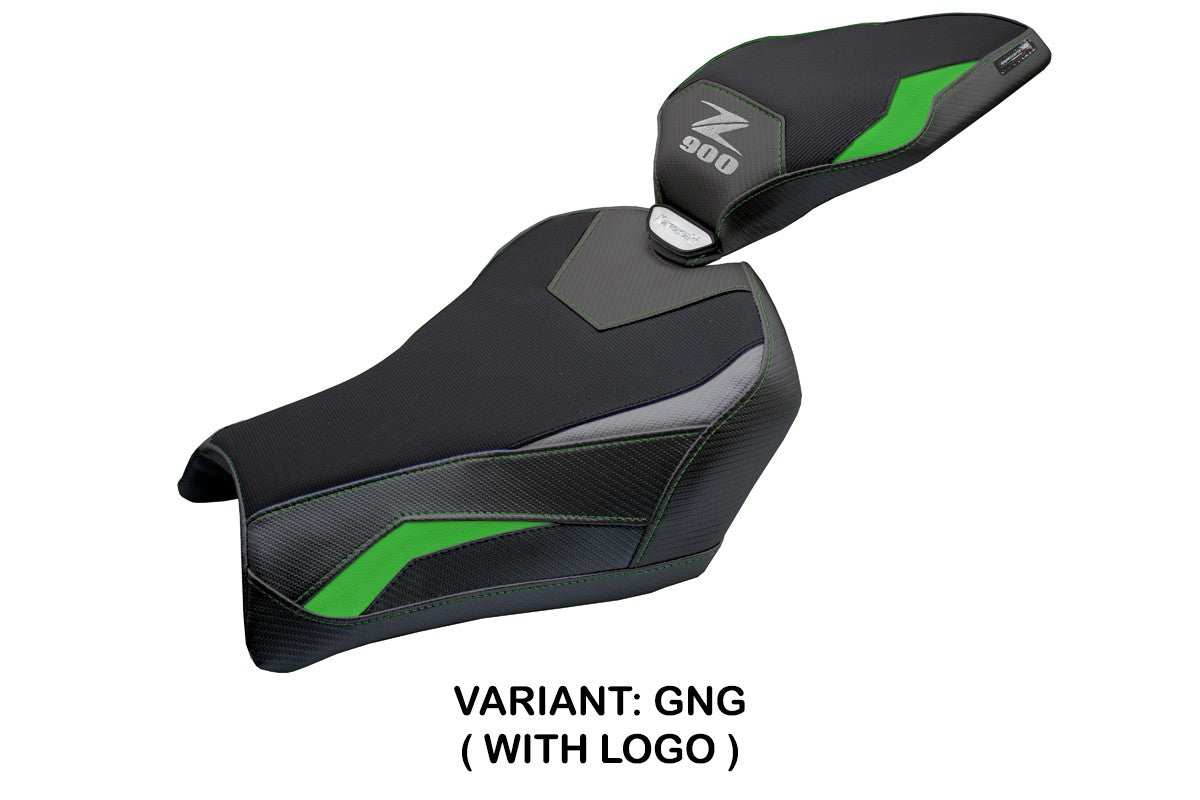 Tappezzeria Italia Kawasaki Z900 2025 Seat Cover Green Grey Black