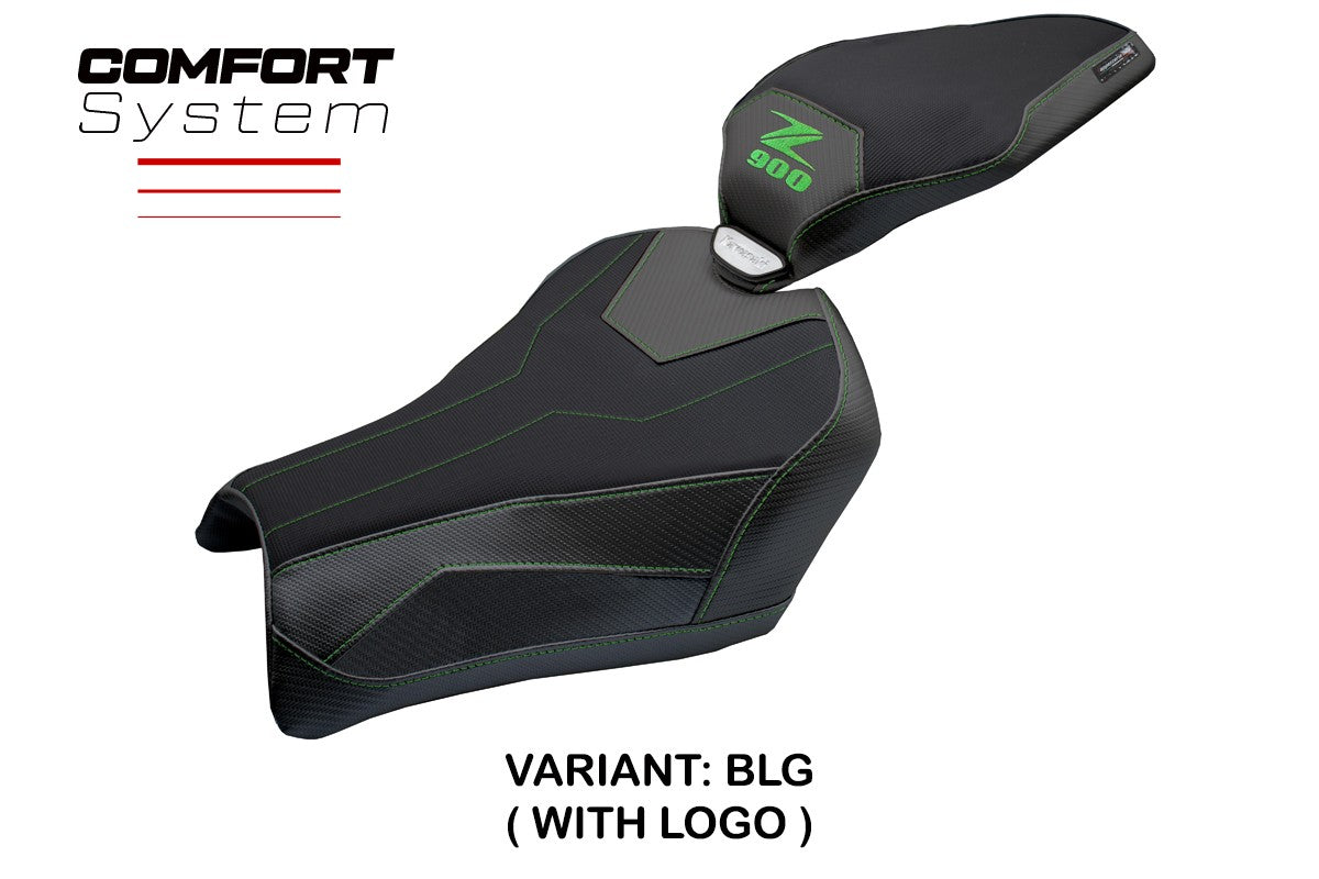 Tappezzeria Italia Kawasaki Z900 2025 Seat Cover Comfort Black Green