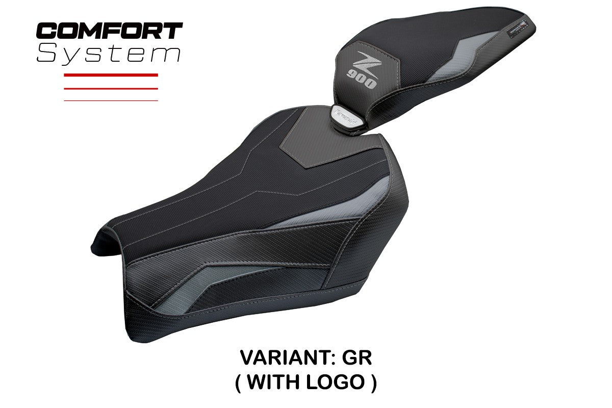 Tappezzeria Italia Kawasaki Z900 2025 Seat Cover Comfort Grey Black
