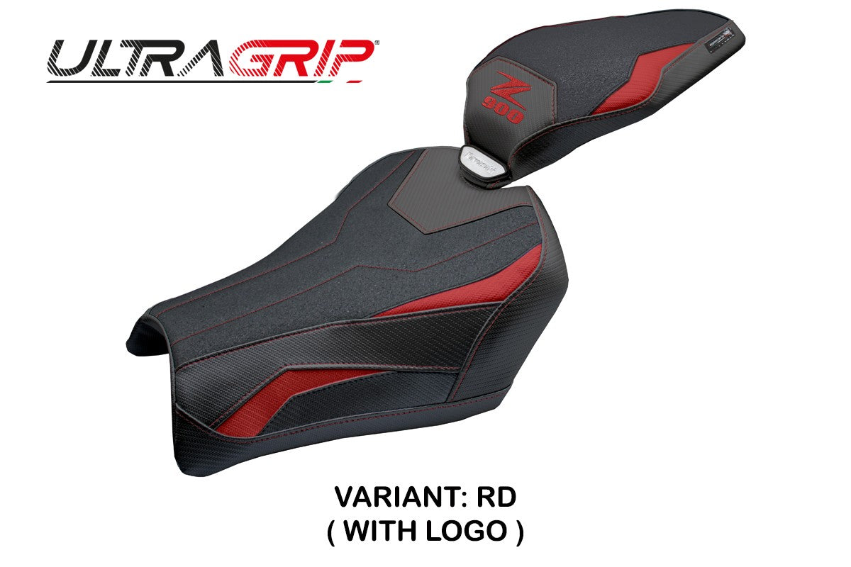 Tappezzeria Italia Kawasaki Z900 2025 Seat Cover Ultragrip Red Black