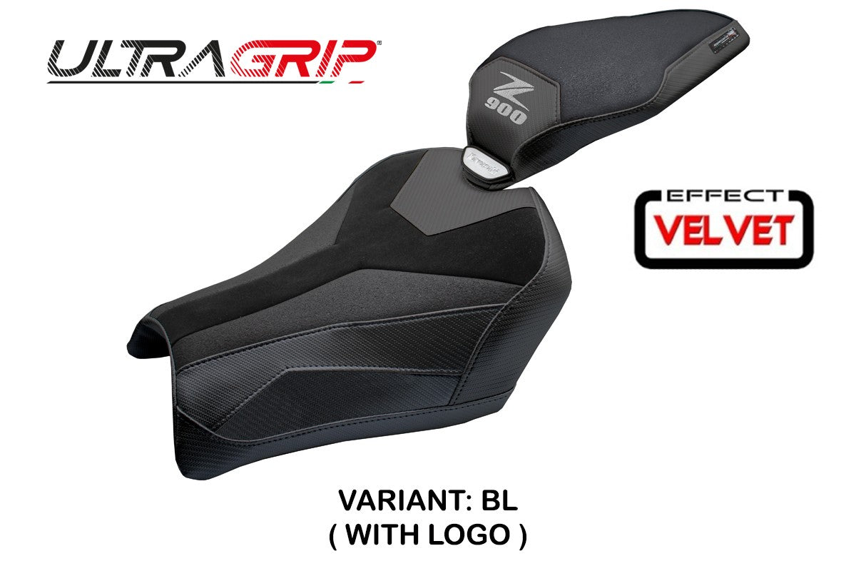 Tappezzeria Italia Kawasaki Z900 2025 Seat Cover Velvet Ultragrip Black