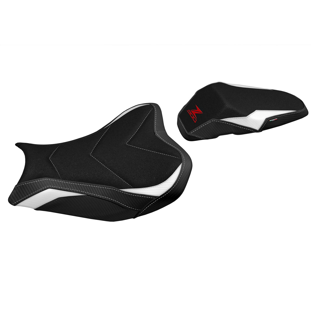 Tappezzeria Italia Kawasaki Z900 2017-2024 Seat Cover Ultragrip in White Red and Black