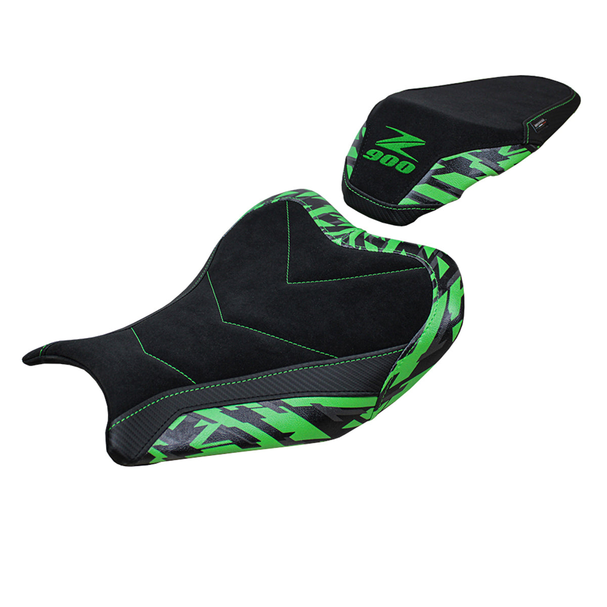 Tappezzeria Italia Kawasaki Z900 2017-2024 Seat Cover Suede Special Edition Black Green