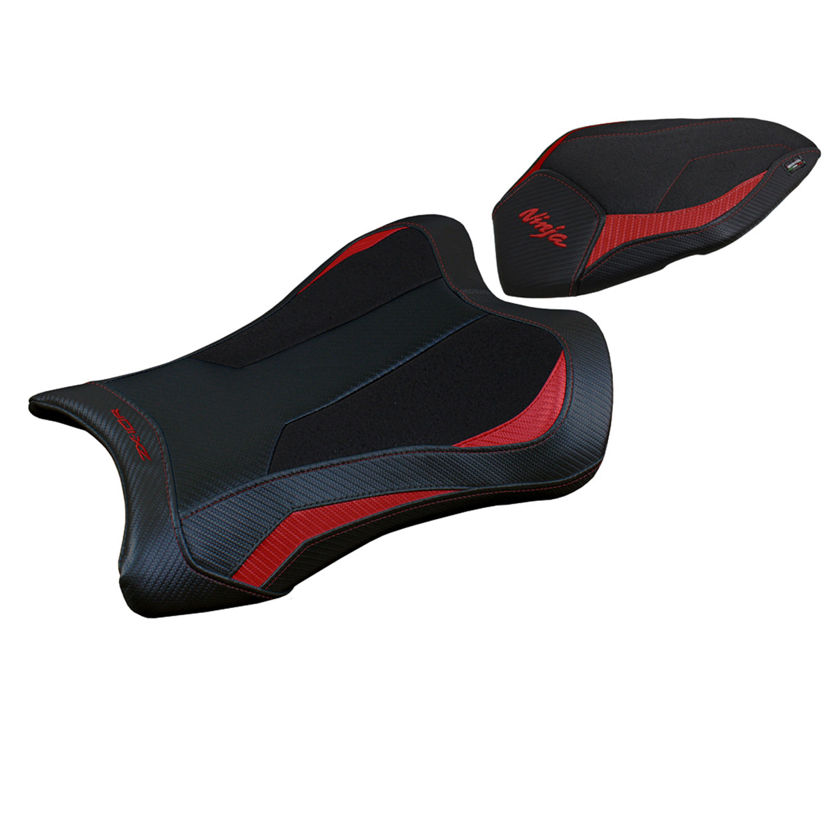 Tappezzeria Italia Kawasaki Ninja ZX10R 2021-2025 Seat Cover Ultragrip in Red and Black