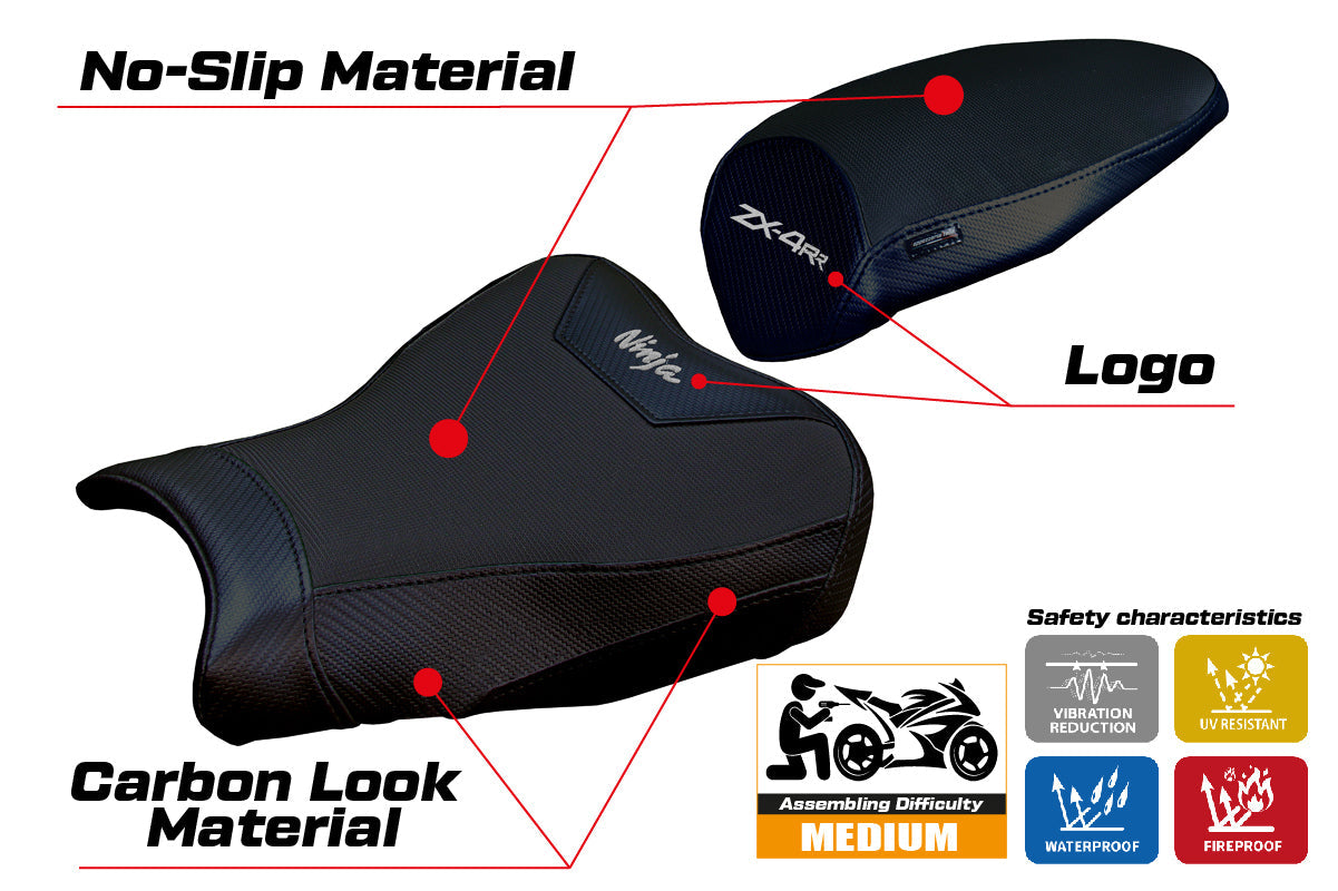 Tappezzeria Italia Kawasaki ZX4RR 2023-2025 Seat Cover in Black